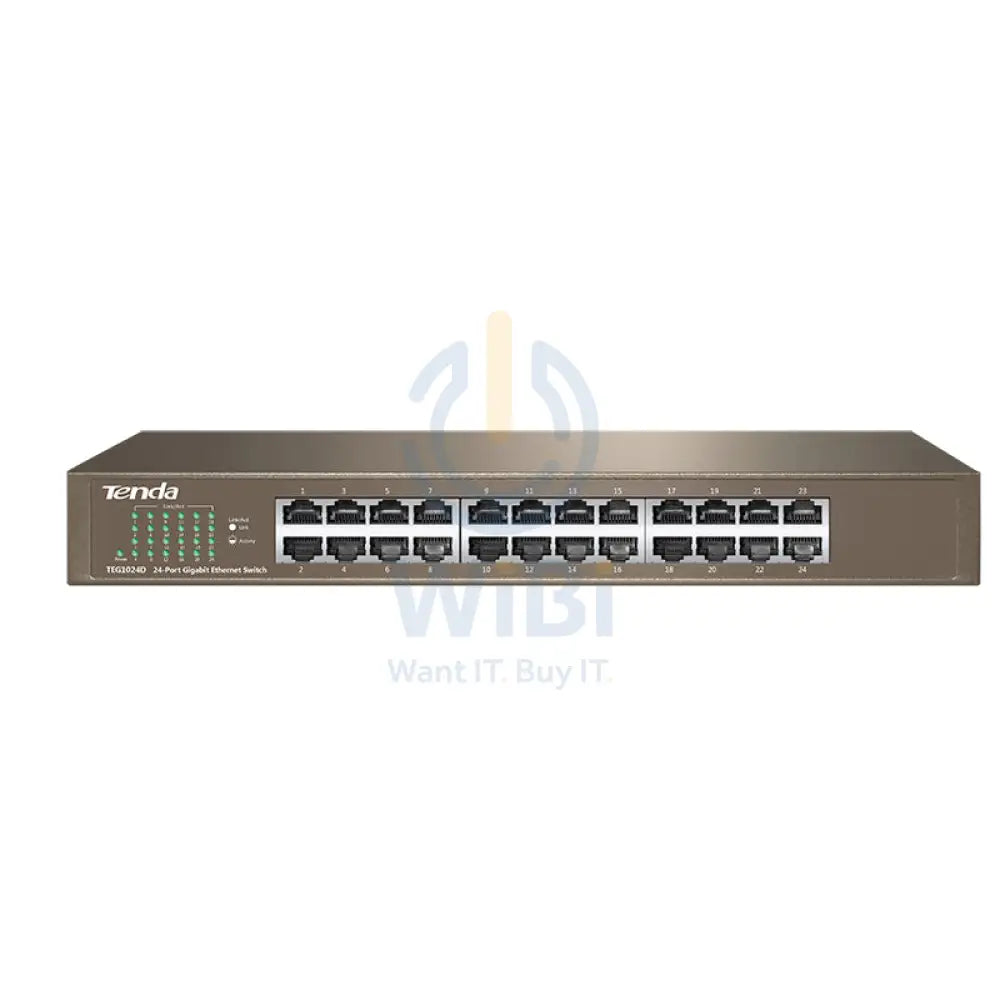 Tenda 24-Port Gigabit Ethernet Switch - 48Gbps / RJ45 / 24-Port Switch Networking Products > Switches