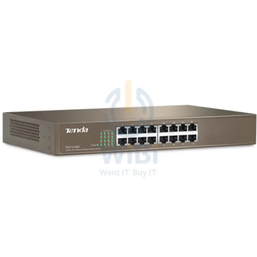 Tenda TEF1016D 16-port 10/100 Network Switches Ethernet monitoring network shunt Networking Products > Switches