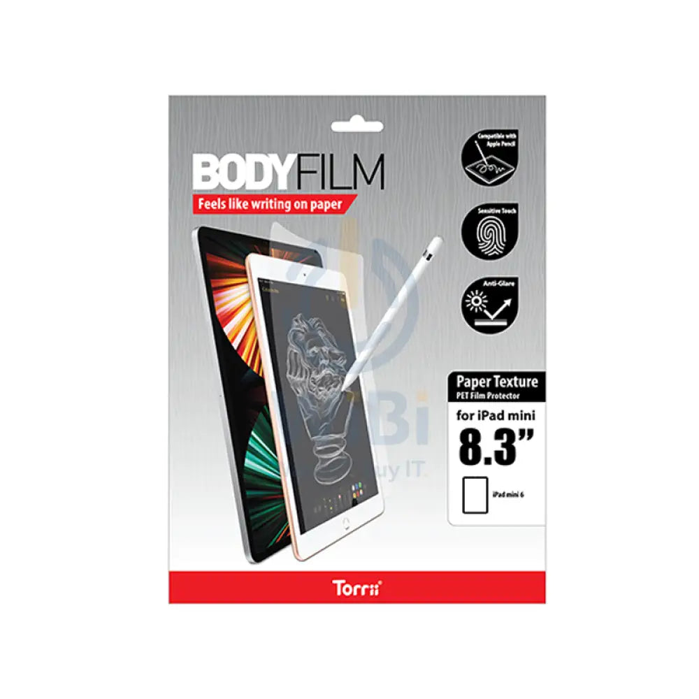 Torrii Bodyfilm Paper Like Screen Protector For Apple iPad Mini 6 - Clear Accessories > Mobiles & Tablets > Tablets >