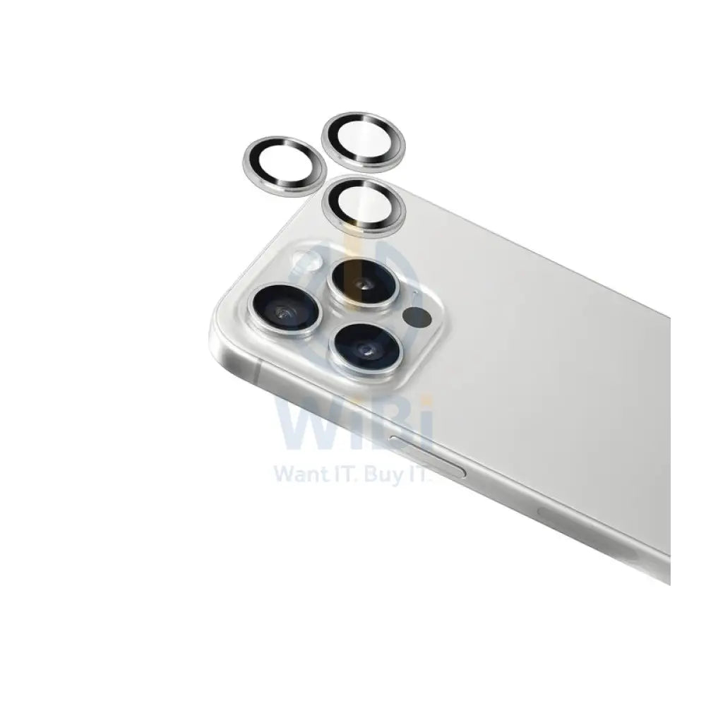Torrii Bodyglass Aluminum Camera Lens Ring Protector - Apple iPhone 16 Pro / 16 Pro Max / Silver Accessories > Mobiles