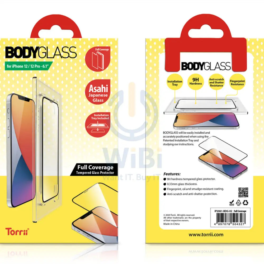 Torrii Bodyglass Anti-Bacterial Coating For Apple iPhone 12 & 12 Pro - Clear Accessories > Mobiles & Tablets > Mobiles