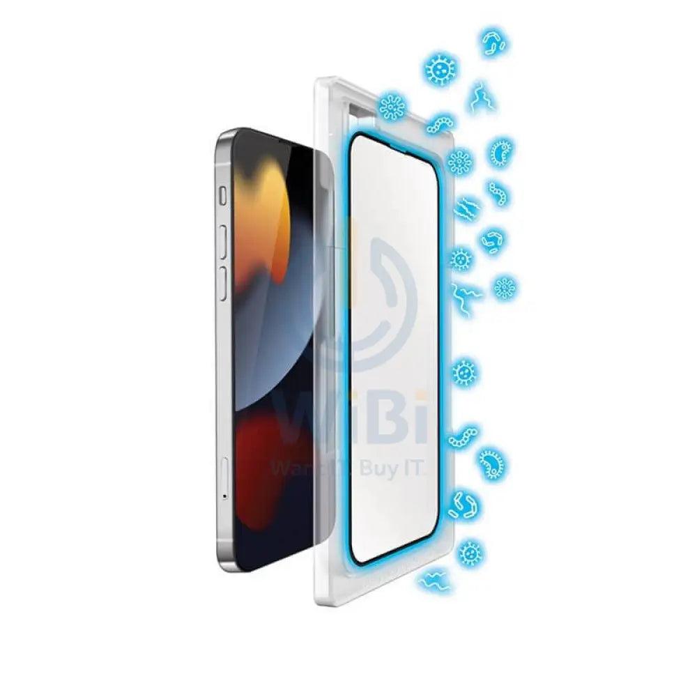 Torrii Bodyglass Full Coverage Curved Screen Protector - iPhone 13 Mini / Anti-bacterial Coating / Black