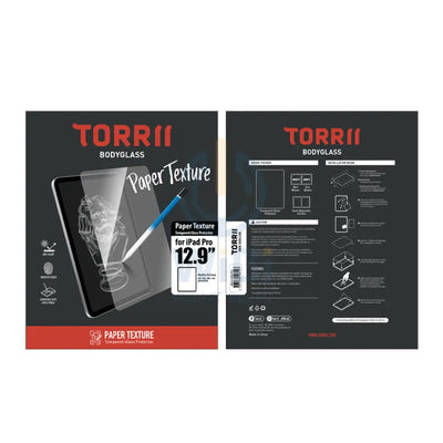 Torrii Bodyglass Paper Texture glass screen protector for iPad Pro 12.9’’ (6th/5th/4th/3rd Gen.) - Clear Accessories >