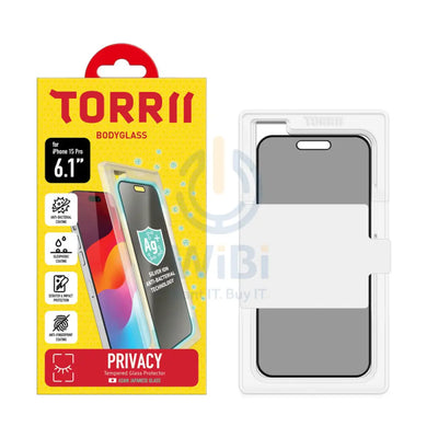 Torrii Bodyglass Screen Protector - iPhone 15 Pro / Privacy Black Accessories > Mobiles & Tablets > Mobiles > Screen
