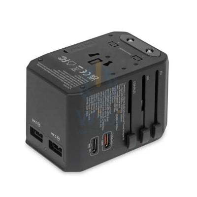 Torrii Bolt Universal Travel Adapter III – USB-PD / QC 3.0 / Black Accessories > Power Adapters