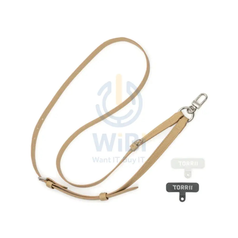 Torrii Knotty Leather Crossbody Strap - Khaki Accessories > Mobiles & Tablets > Mobiles > Covers & Cases
