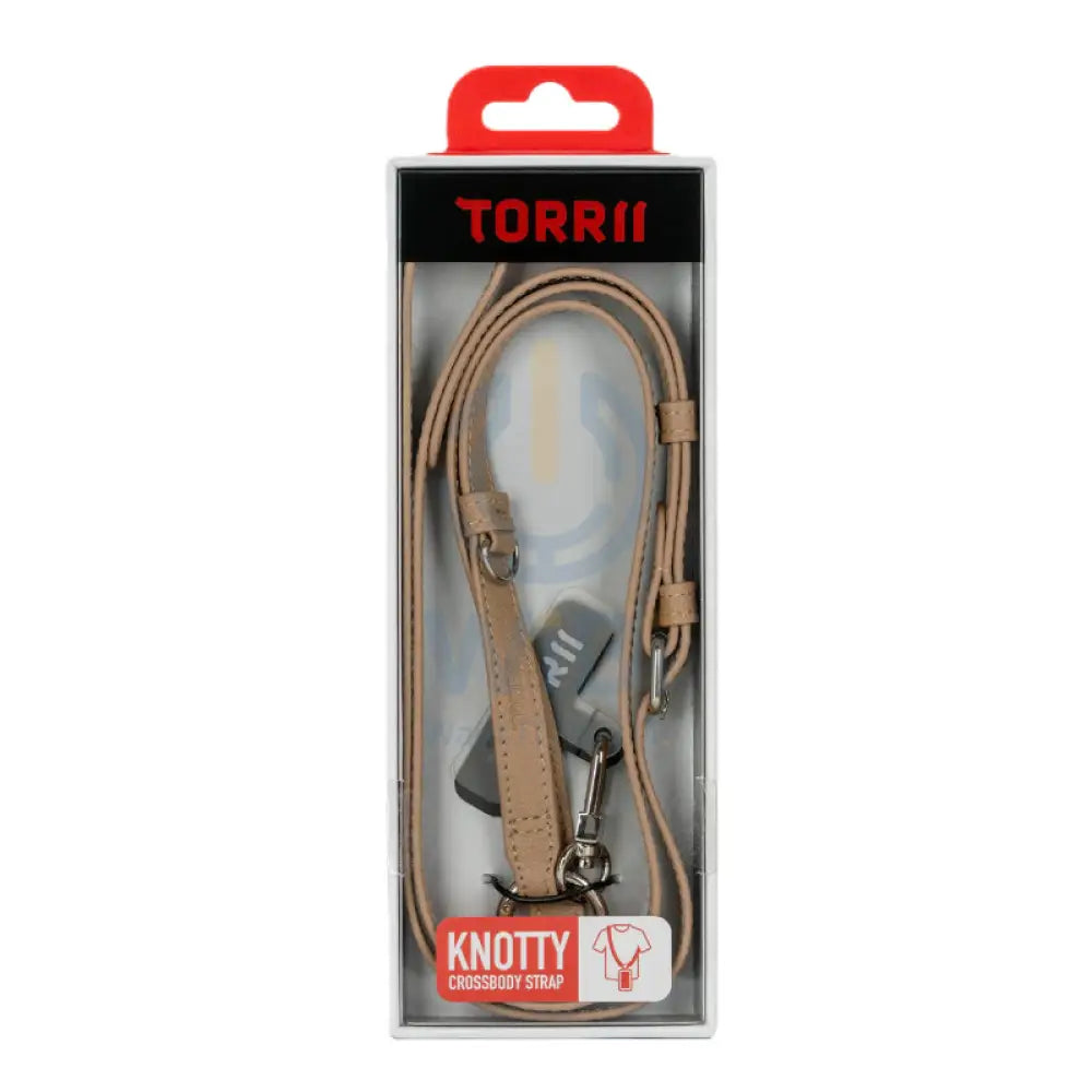 Torrii Knotty Leather Crossbody Strap - Khaki Accessories > Mobiles & Tablets > Mobiles > Covers & Cases