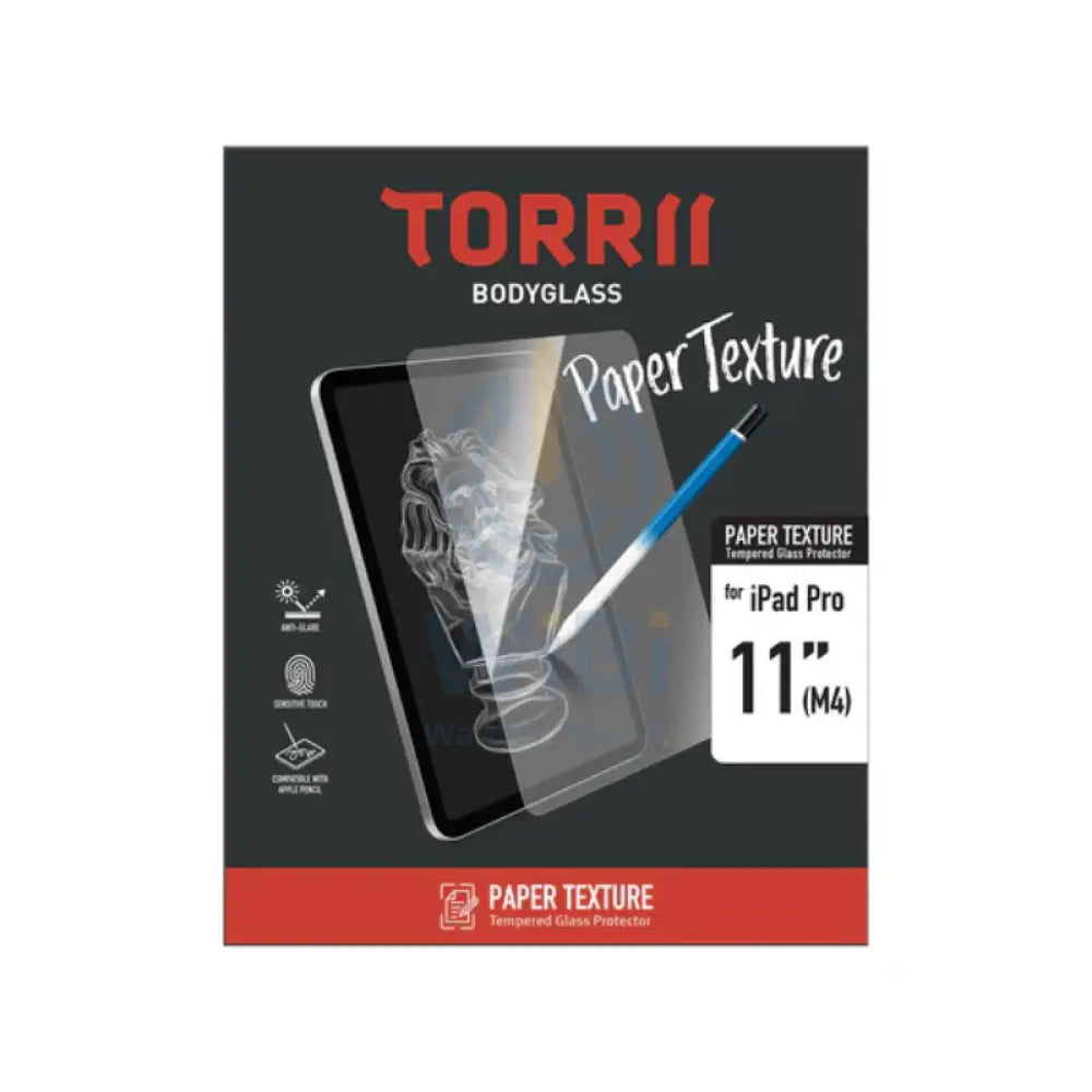 Torrii Paper Texture Glass Screen Protector - Apple iPad Pro 11-inch (M4) / Clear Accessories > Mobiles & Tablets >