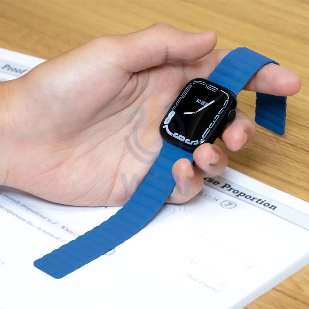 Torrii Saturn Silicone Magnetic Apple Watch Band For 49 / 45 / 44 / 42 mm - Navy Accessories > Smart Watches > Straps
