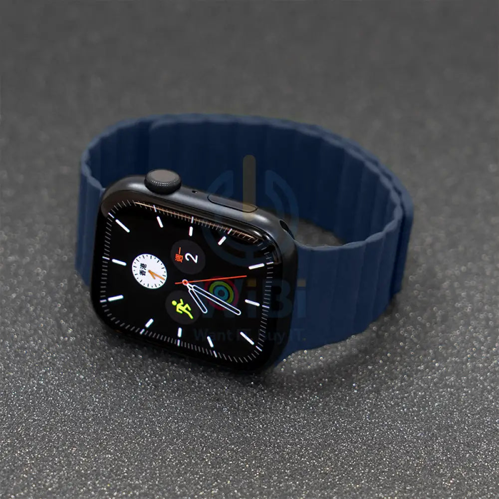 Torrii Saturn Silicone Magnetic Apple Watch Band For 49 / 45 / 44 / 42 mm - Navy Accessories > Smart Watches > Straps
