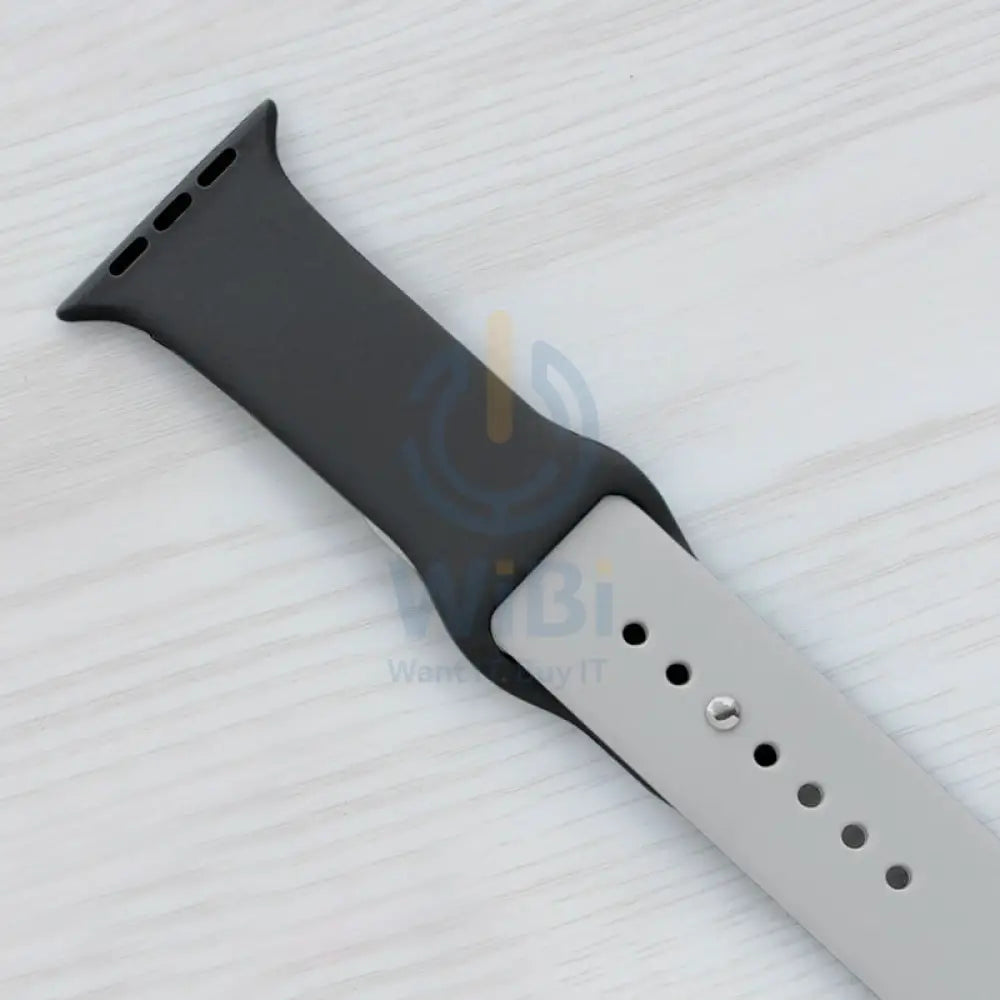 Torrii Siliconee Mix Watch Band For Apple Watch 49 / 45 / 44 / 42 mm - Black / Gray Accessories > Smart Watches