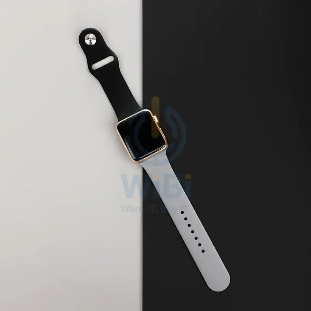 Torrii Siliconee Mix Watch Band For Apple Watch 49 / 45 / 44 / 42 mm - Black / Gray Accessories > Smart Watches