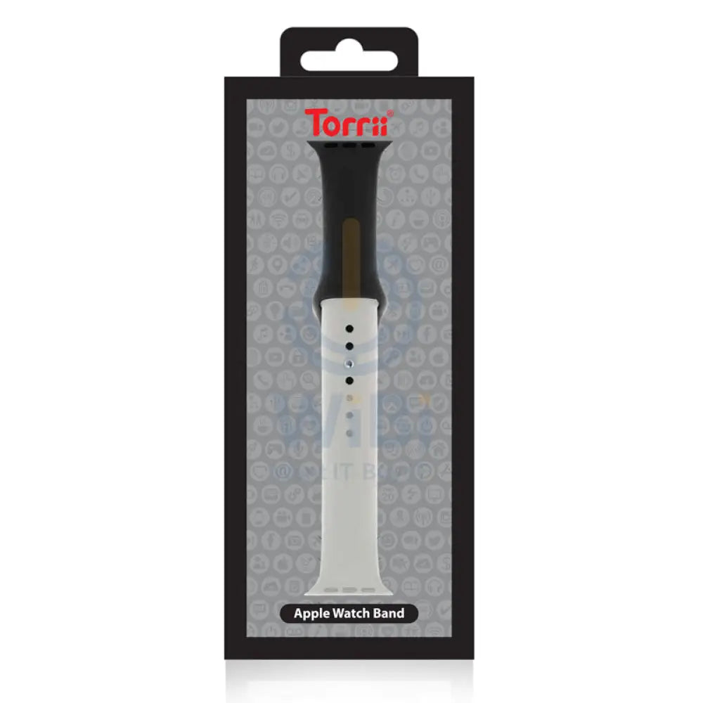 Torrii Siliconee Mix Watch Band For Apple Watch 49 / 45 / 44 / 42 mm - Black / Gray Accessories > Smart Watches