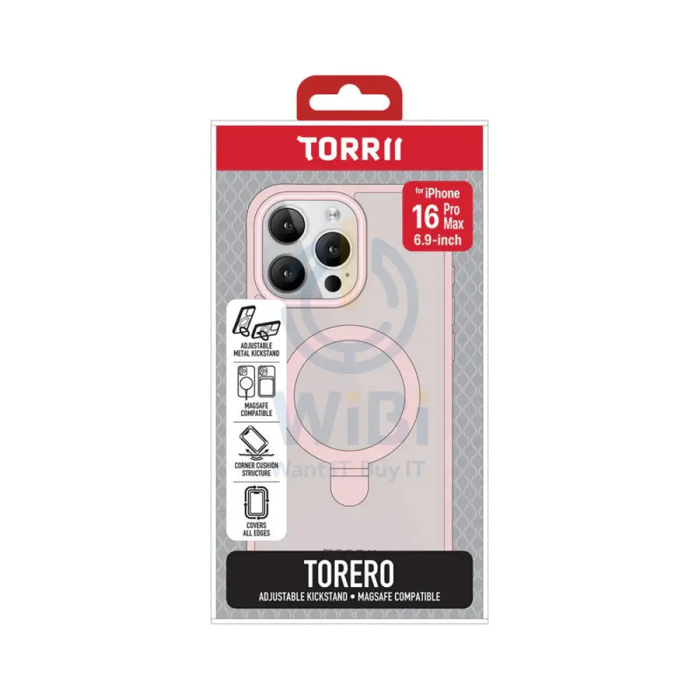Torrii Torero MagSafe Stand Case - Apple iPhone 16 Pro Max (6.9”) / Pink Accessories > Mobiles & Tablets > Mobiles >