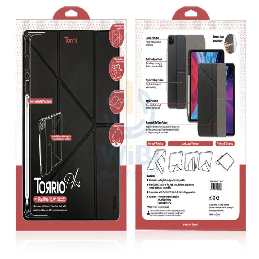 Torrii Torrio Plus For iPad Pro 11 & iPad Air 10.9 - Black Accessories > Mobiles & Tablets > Offer Zone