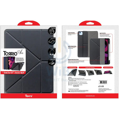 Torrii Torrio Plus Wallet case - iPad Pro 11 & iPad Air 5 / 10.9 / Black Accessories > Mobiles & Tablets > Tablets >