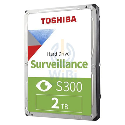 Toshiba S300 Surveillance Internal Hard Drive - 2TB / 3.5-inch / SATA-III / 5400 RPM / 128MB Buffer