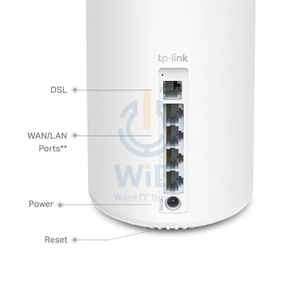 تي بي لينك (ديكو X20-DSL) AX1800 VDSL كامل هوم شبكة واي فاي 6 بوابة منتجات واي فاي 6 - 5 جيجا هرتز (1201 ميغابت في الثانية) / جيجابت شبكةشبكة محلية