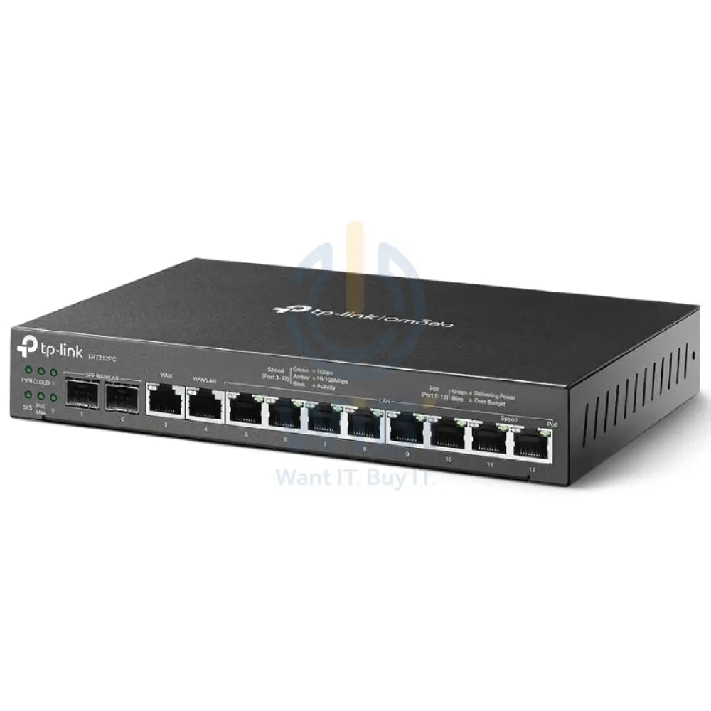 تي بي لينك (ER7212PC) أومادا 3 في 1 جيجابت راوتر VPN - 8 منافذ PoE / جيجابت شبكة محلية WAN / جيجابت شبكة محلية للشبكات >>
