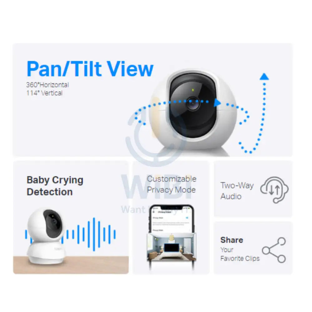 TP-Link TAPO C200 Pan/Tilt Home Security Wi-Fi Camera - 1080P FHD Cameras > Security Cameras
