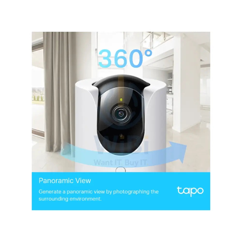 TP-Link (Tapo C225) Pan/Tilt AI Home Security Wi-Fi Camera - 2K QHD (2560 × 1440) Cameras > Security Cameras