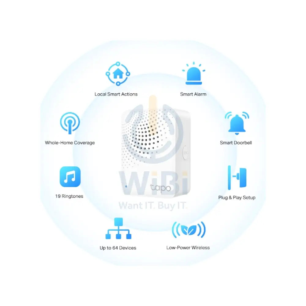 TP-Link (Tapo H100) Smart Hub with Chime (Hub Required) Networking Products > Routers