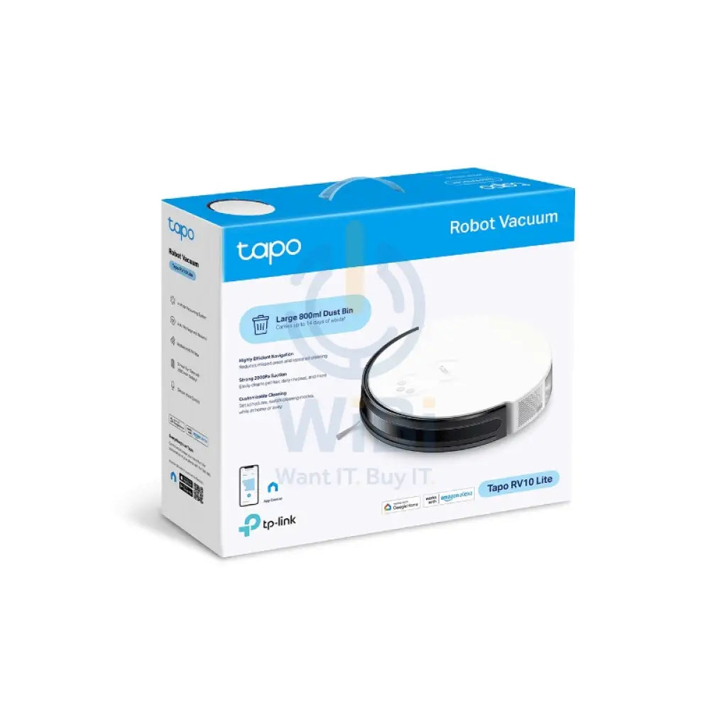 تي بي لينك (تابو RV10 لايت) مكنسة روبوت - 2600 مللي امبير / 4 مستويات اكسسوارات > أجهزة ذكي