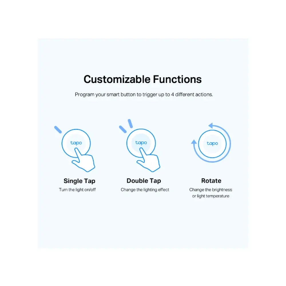 TP-Link Tapo S200B Smart Button - White Accessories > Smart Devices