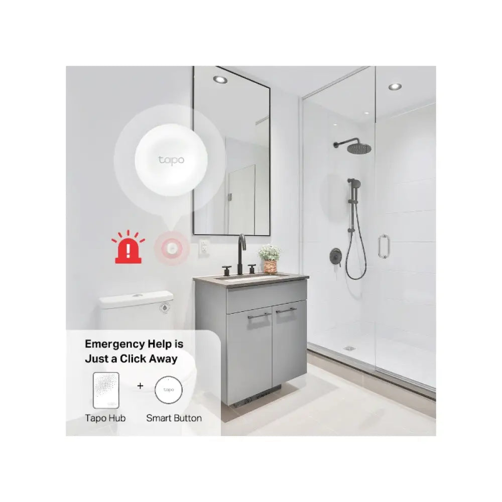 TP-Link Tapo S200B Smart Button - White Accessories > Smart Devices