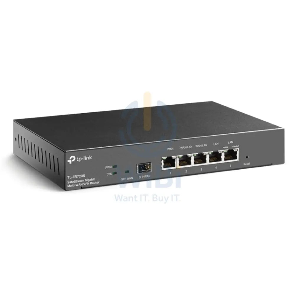 تي بي لينك (TL-ER7206) SafeStream جيجابت شبكة VPN متعددة الشبكات الافتراضية الخاصة راوتر - جيجابت شبكة محلية WAN / جيجابت شبكة محلية للشبكات > منتجات التوجيه