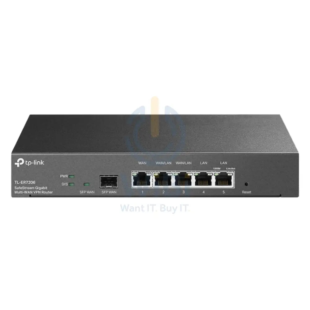 تي بي لينك (TL-ER7206) SafeStream جيجابت شبكة VPN متعددة الشبكات الافتراضية الخاصة راوتر - جيجابت شبكة محلية WAN / جيجابت شبكة محلية للشبكات > منتجات التوجيه