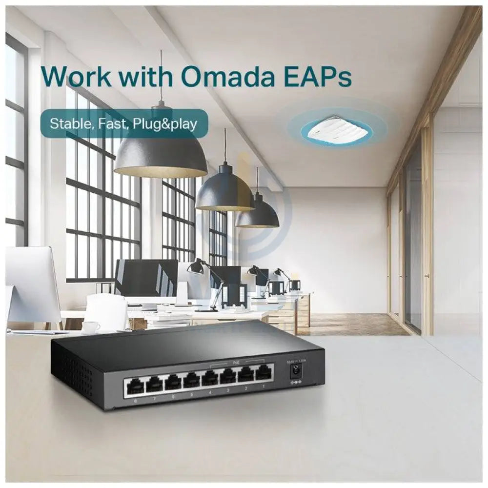 TP-Link TL-SG1008P - 8-Ports / RJ-45 / PoE / Desktop- Switch