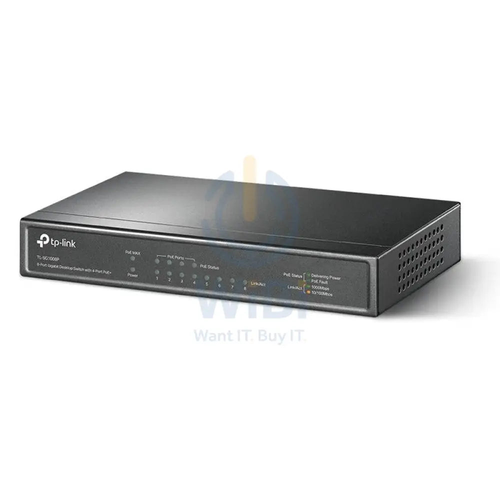 TP-Link TL-SG1008P - 8-Ports / RJ-45 / PoE / Desktop- Switch
