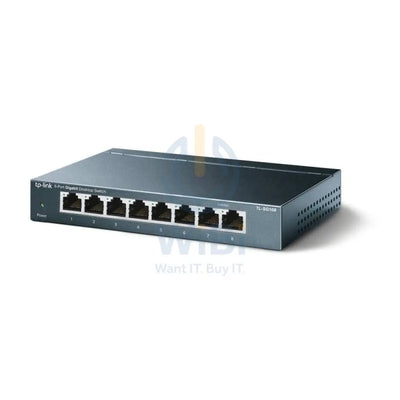 TP-Link TL-SG108 8-Port Gigabit Desktop Switch - 8 Ports / AC 120/230 V
