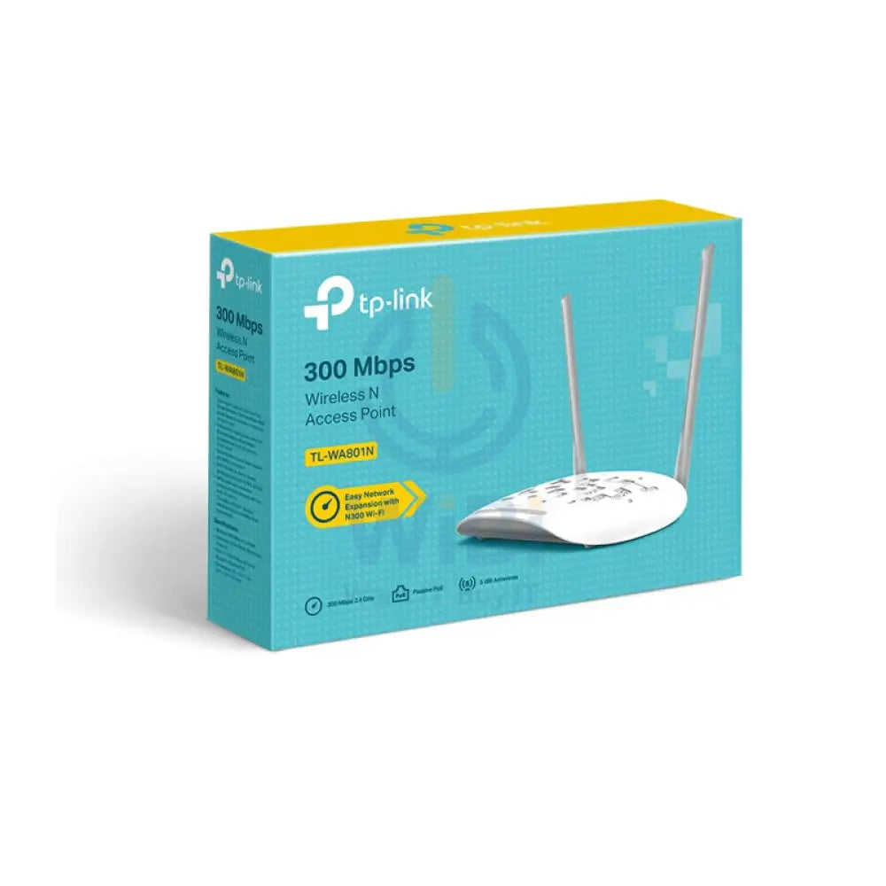 TP-Link TL-WA801N - 300Mbps / 2.4GHz / Wi-Fi / 1 x RJ-45 Networking Products > Wireless Access Point
