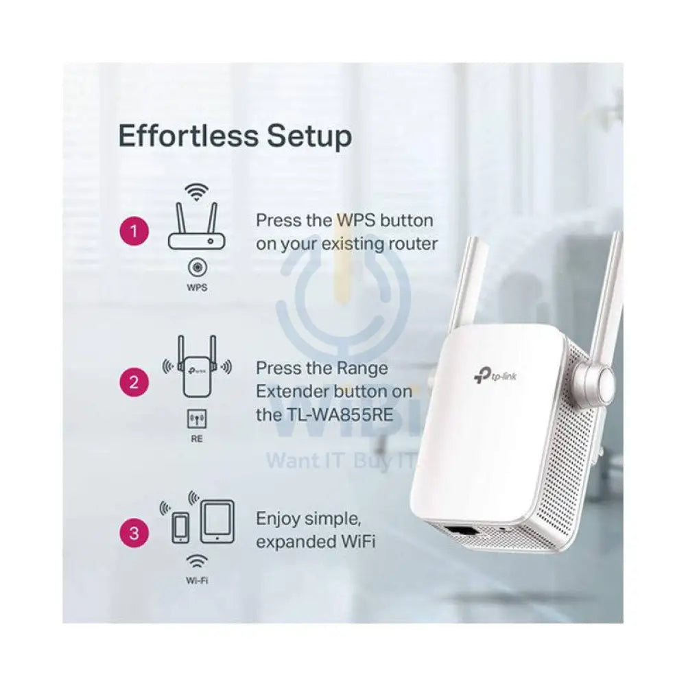TP-Link TL-WA855RE Wi-Fi Range Extender - 300Mbps / 2.4 GHz / RJ-45 Networking Products > Wireless Access Point