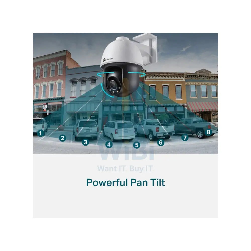 TP-Link (VIGI C540) VIGI 4MP Outdoor Full-Color Pan Tilt Network Camera - 2560 X 1440 / LAN Cameras > Security Cameras