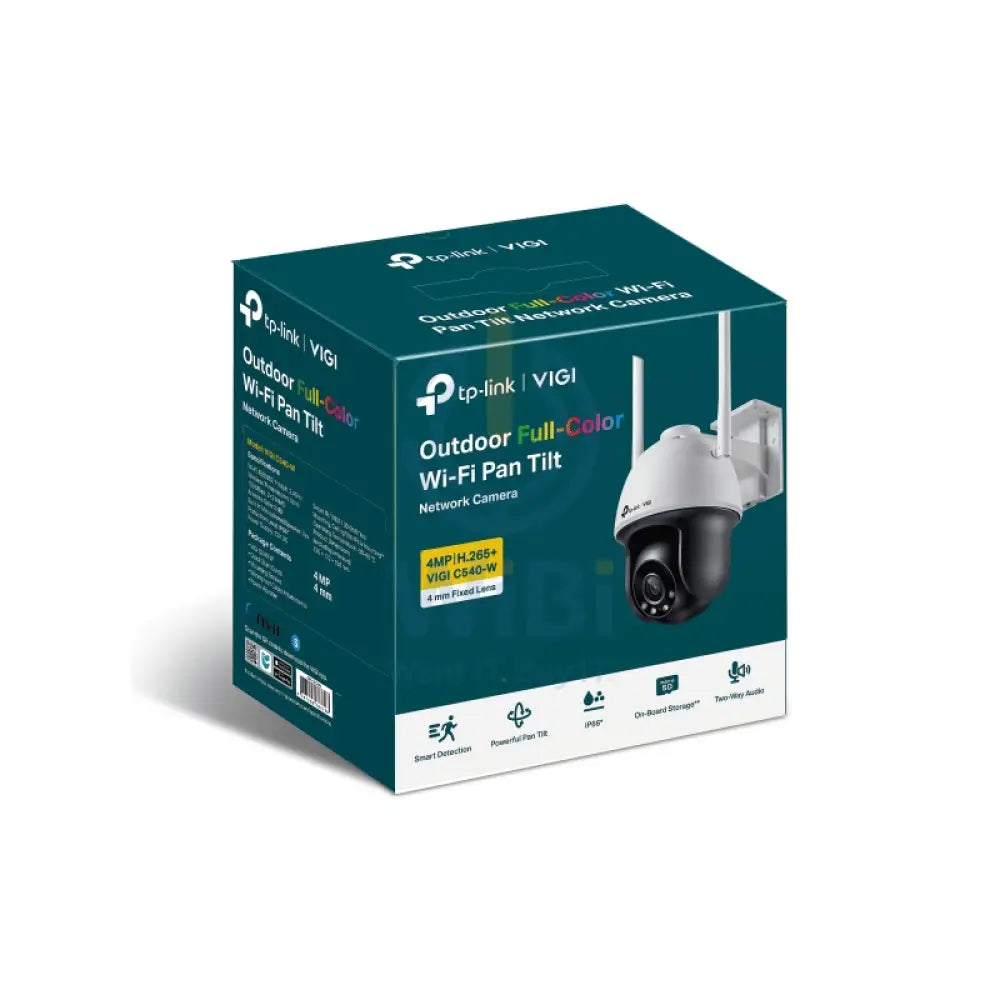 TP-Link (VIGI C540-W) VIGI 4MP Outdoor Full-Color Wi-Fi Pan Tilt Network Camera - 2560 X 1440 / LAN Cameras > Security