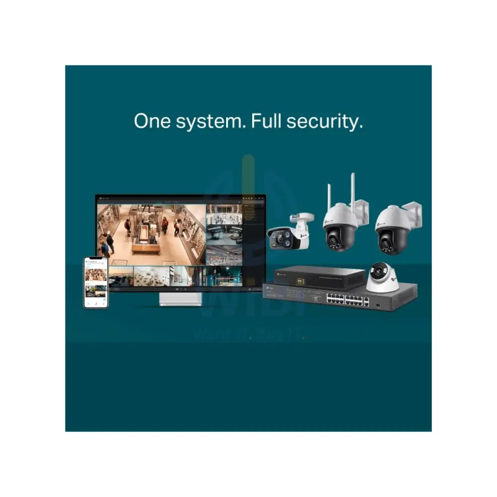 TP-Link (VIGI C540-W) VIGI 4MP Outdoor Full-Color Wi-Fi Pan Tilt Network Camera - 2560 X 1440 / LAN Cameras > Security