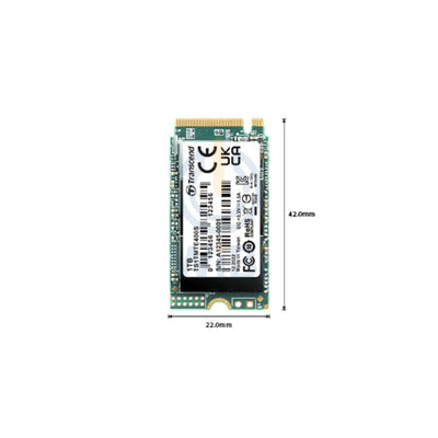 ترانسسيند PCIe 400S - 1 تيرابايت / فوق إلى 2000/1700 ميغابت في الثانية / م.2 2242 / PCIe / إس إس دي صلبة حالة محرك) تخزين > حالة محرك