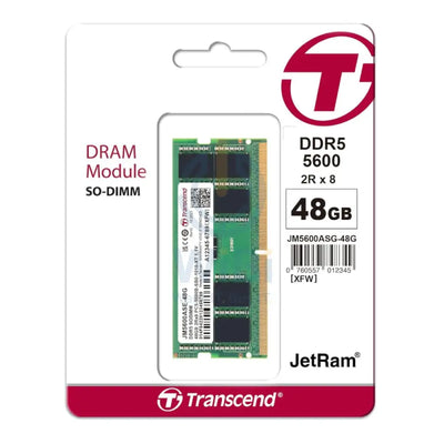 ترانسيند SO-DIMM ذاكرة - 48 جيجابايت / DDR5 / ذاكرة وحدة اكسسوارات > ذاكرة >ذاكرة