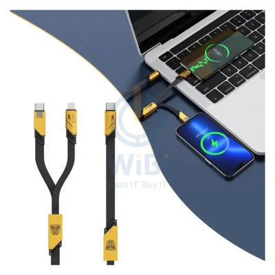Transformers TF-A09 PD Two-In-One Fast Charging Data Cable - 1.2 Meter / Yellow Accessories > Cables & Converters >