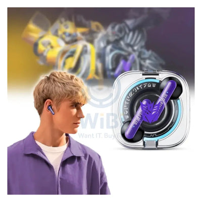 Transformers TF-T03 Wireless Bluetooth Earbuds - Purple Accessories > Audio > Headphones