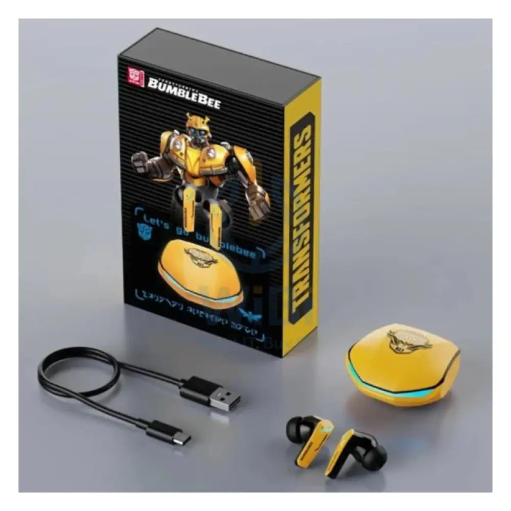 Transformers TF-T10 Wireless Bluetooth Earbuds - Yellow Accessories > Audio > Headphones