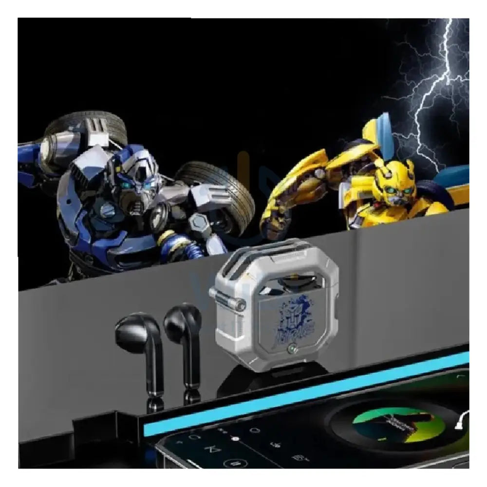 Transformers TF-T12 Wireless Bluetooth Earbuds - Silver Accessories > Audio > Headphones