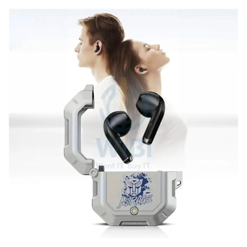 Transformers TF-T12 Wireless Bluetooth Earbuds - Silver Accessories > Audio > Headphones