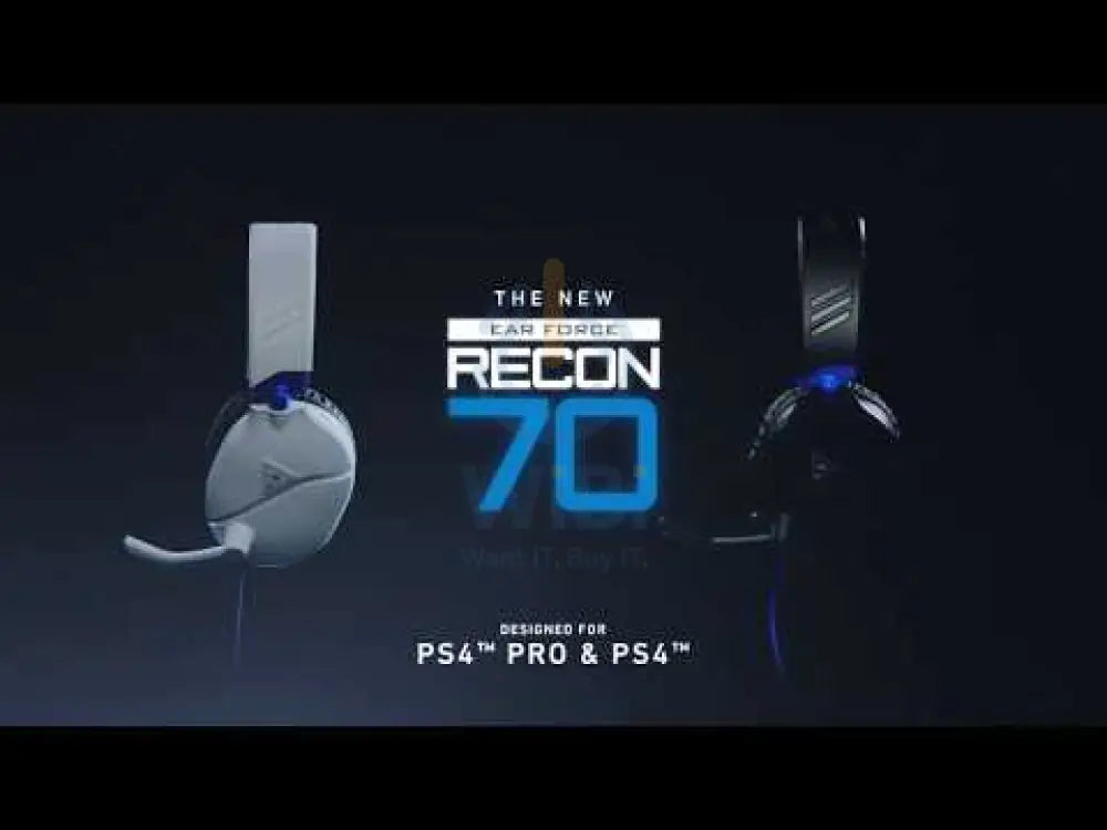 سماعة الرأس Turtle Beach Recon 70 الألعاب - بسلك / 3.5 ملم / أسود