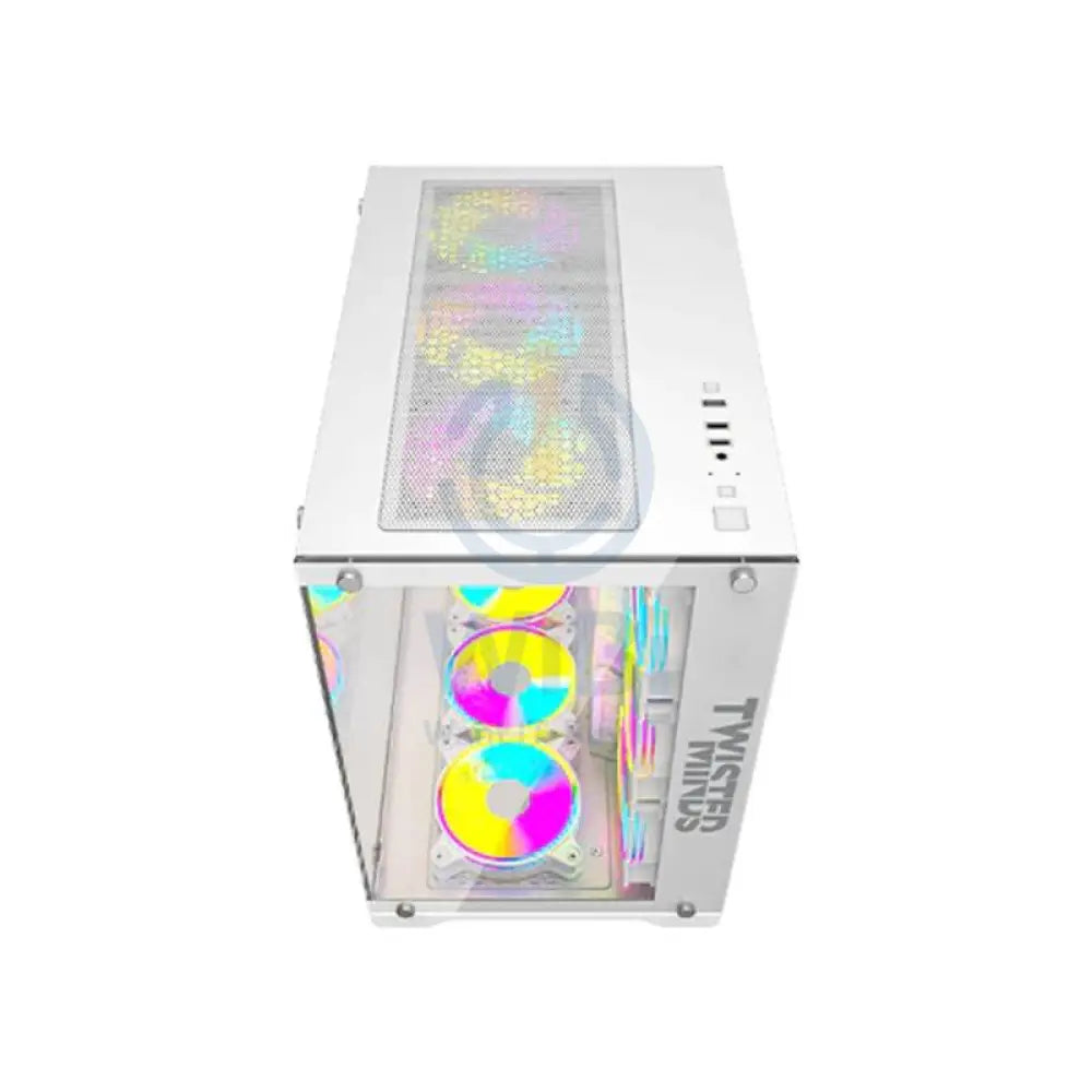 Twisted Minds Bullet-07 Mid Tower ARGB Fan Gaming Case - 7 x 120mm / White Accessories > Other Accessories > Gaming Zone