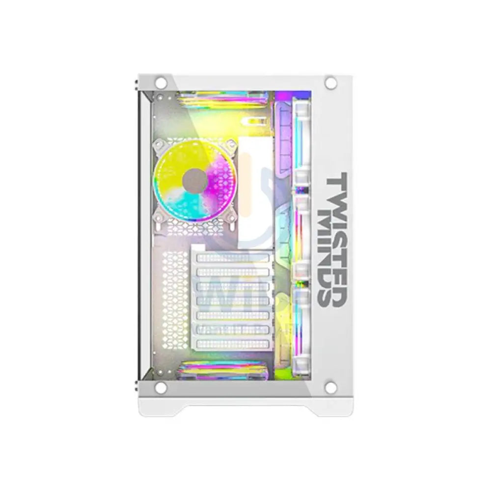 Twisted Minds Bullet-07 Mid Tower ARGB Fan Gaming Case - 7 x 120mm / White Accessories > Other Accessories > Gaming Zone