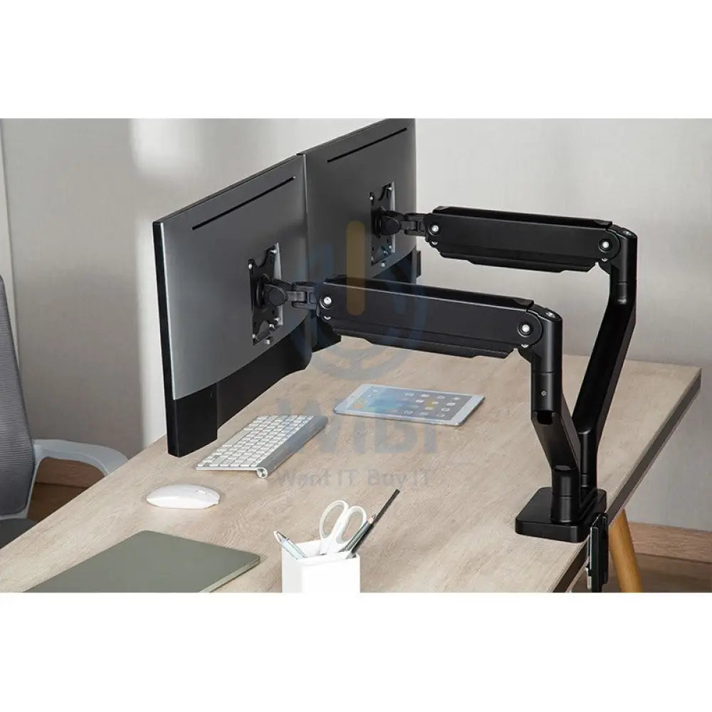Twisted Minds Dual Monitor Mechanical Spring Monitor Arm - Black (Fit Screen Size 17’’ - 35’’) Accessories > Other